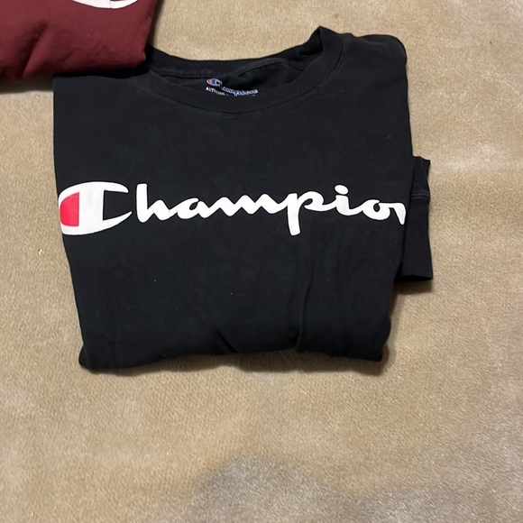 Champion Men’s T-Shirts. Size M. One Short Sleeves and One long Sleeves. - Picture 13 of 14